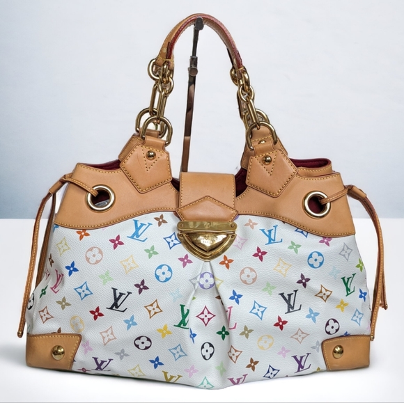Louis Vuitton Handbags - LOUIS VUITTON WHITE MULTI URSULA TOTE BAG